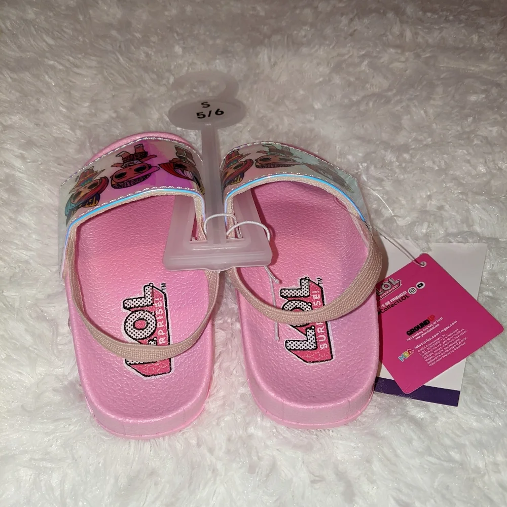 Nwts LOL surprise! Toddler girl slides/sandals - Picture 10 of 13